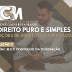 Vínculo e Conteúdo da Obrigação&hellip;