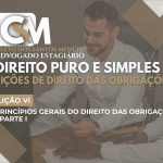 Princípios Gerais do Direito das Obrigações - Parte I