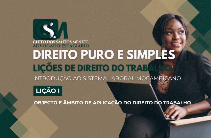 Objecto e Âmbito de Aplicação do&hellip;